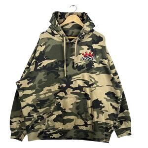 Vintage JNCO Camouflage Boxy Pullover Hoodie